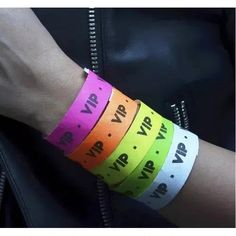 Pulseras Tyvek para Discotecas
