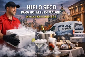 Venta de hielo seco para hoteles